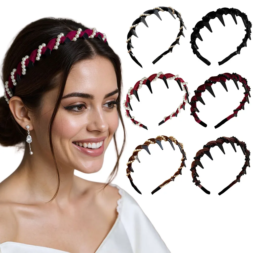 Artificial Pearl Hairband with Teeth Hoop Fashion Bridal Hair Hoops High Cranium Rhinestones Hair Accessories for Women Girls
Artificial Pearl Hairband with Teeth Hoop Fashion Bridal Hair Hoops High Cranium Rhinestones Hair Accessories for Women Girls