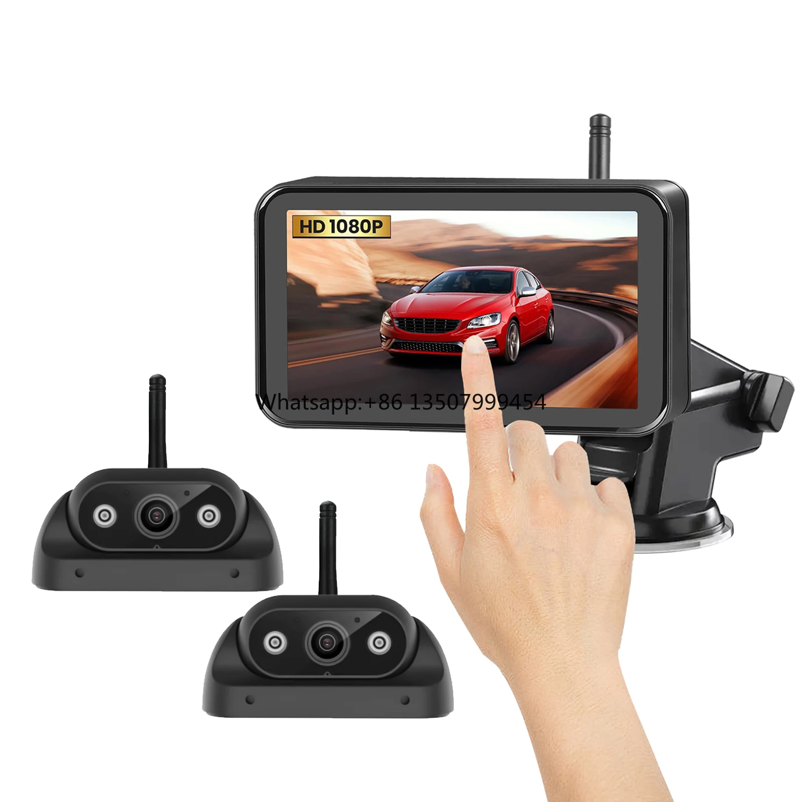 Digital Wireless 7 Inch IPS Touch Screen Loop Recording DVR Car Monitor with BSD AI Backup Camera 30-50m for Rv Caravan Van Bus
Digital Wireless 7 Inch IPS Touch Screen Loop Recording DVR Car Monitor with BSD AI Backup Camera 30-50m for Rv Caravan Van Bus