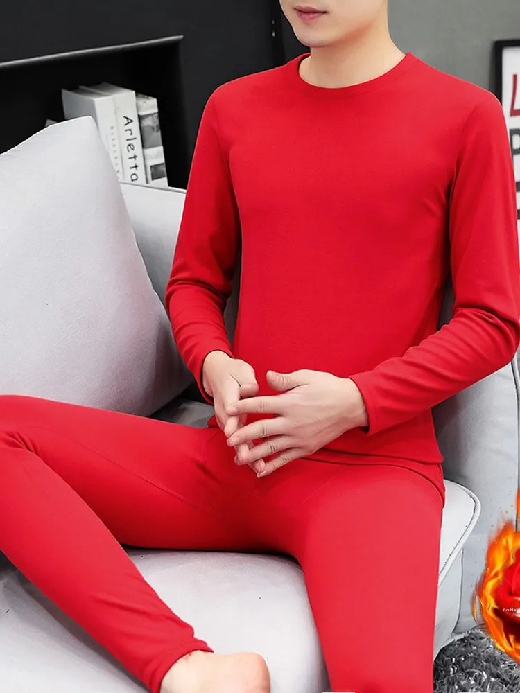 Новинка 2025: Теплый комплект термобелья из немецкого бархата для мужчин и женщин, красный, с круглым вырезом, осенняя коллекция
Новинка 2025: Теплый комплект термобелья из немецкого бархата для мужчин и женщин, красный, с круглым вырезом, осенняя коллекция