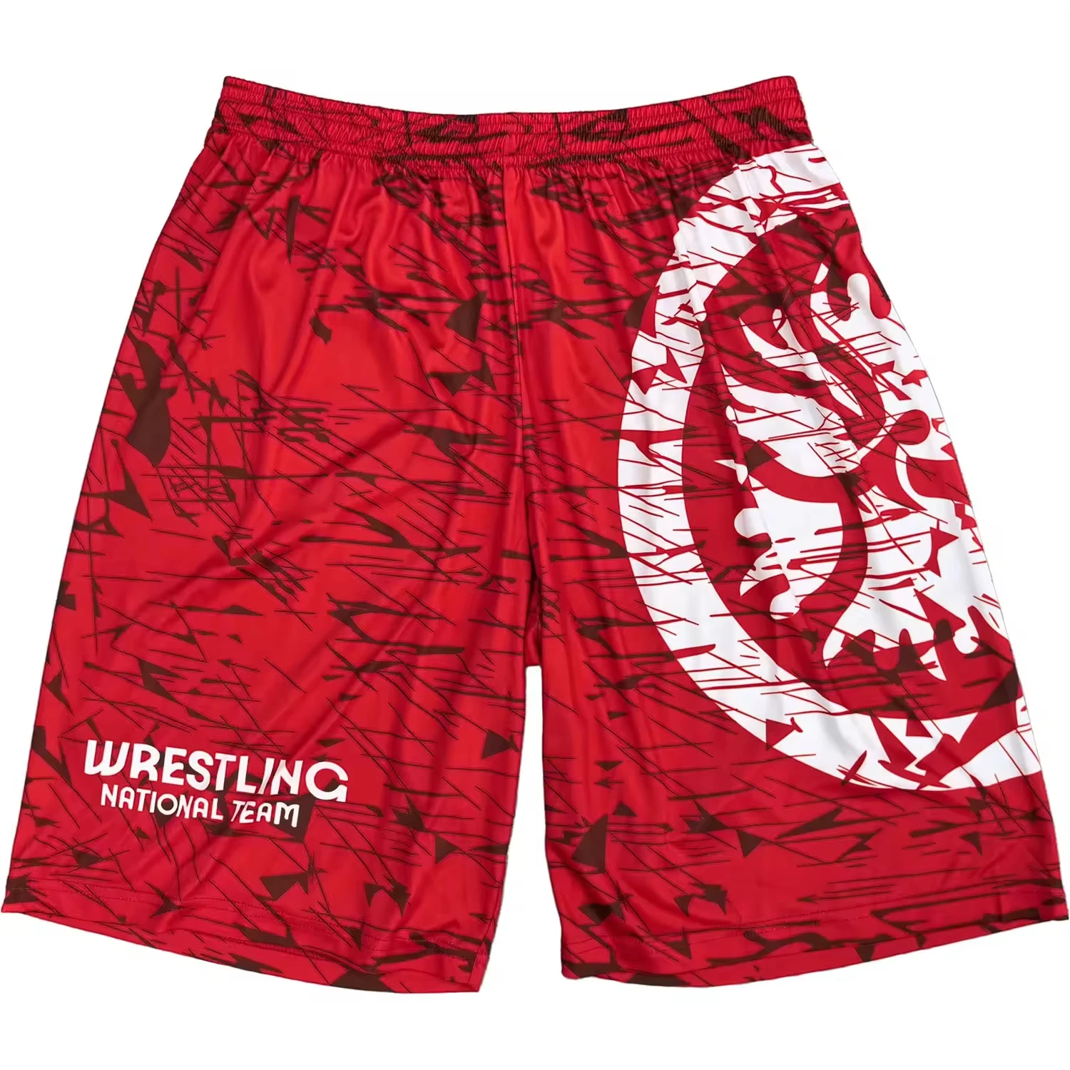 New United World Wrestling Men's Fight Shorts Quick Dry Breathable White Gold Print Athletic Training Shorts for Boxing MMA
New United World Wrestling Men's Fight Shorts Quick Dry Breathable White Gold Print Athletic Training Shorts for Boxing MMA