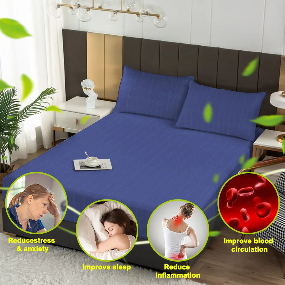 California King Size 183*213cm Grounding Sheets 95% Organic Cotton and 5% Pure Silver Fiber Soft Home Earth-Connected Bedding
California King Size 183*213cm Grounding Sheets 95% Organic Cotton and 5% Pure Silver Fiber Soft Home Earth-Connected Bedding