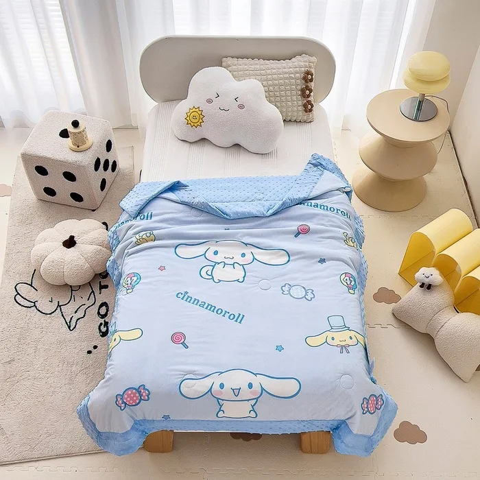 Hello Kitty My Melody Cartoon Summer Quilt Child Sanrio Stamp Air Conditioning Blanket Cooling Sensation Thin Quilt High Quality
Hello Kitty My Melody Cartoon Summer Quilt Child Sanrio Stamp Air Conditioning Blanket Cooling Sensation Thin Quilt High Quality