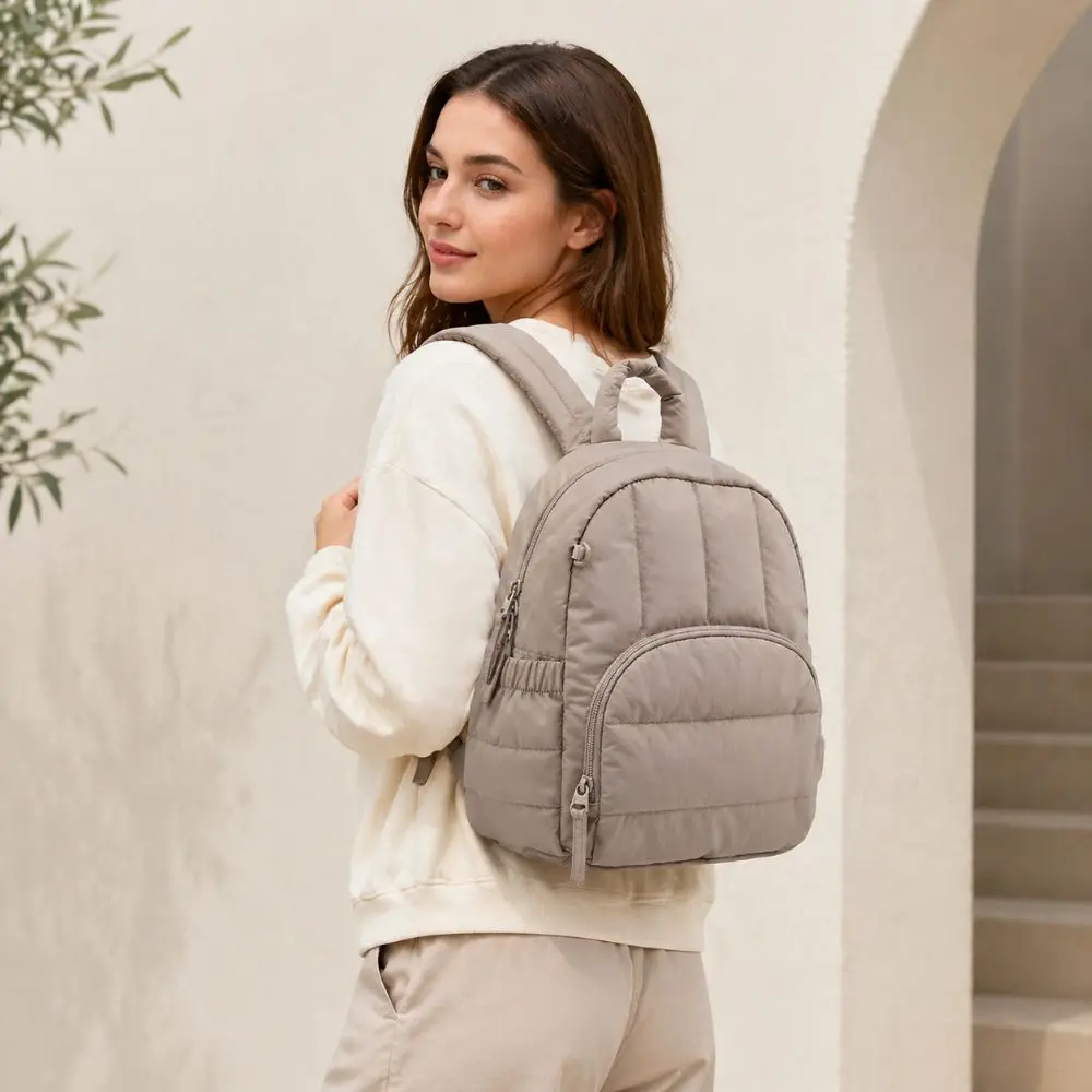 Quilted Mini Backpack for Women Water-resistant Small Puffer Students Backpacks Lightweight Casual Travel Daypack Outdoor
Quilted Mini Backpack for Women Water-resistant Small Puffer Students Backpacks Lightweight Casual Travel Daypack Outdoor