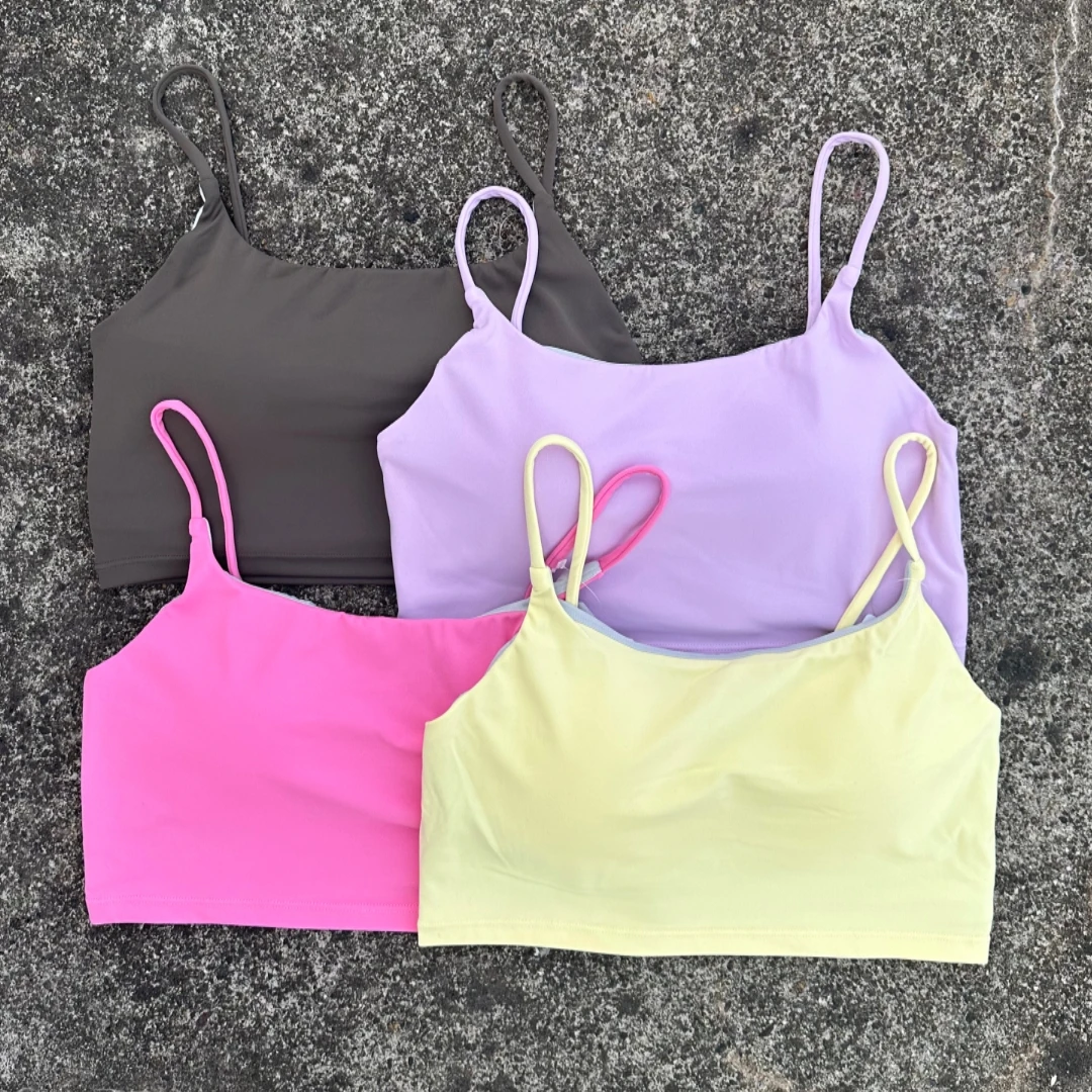 Solid Color Strap Sling Butter Women Fitness Sport Bra Top Soft Tight Comprehensive Training Gym Yoga Underwear FIxed Chest Pad
Solid Color Strap Sling Butter Women Fitness Sport Bra Top Soft Tight Comprehensive Training Gym Yoga Underwear FIxed Chest Pad