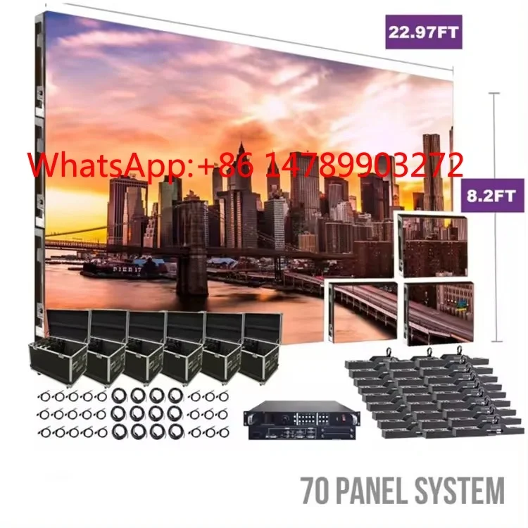 P3.91 Die Cast Aluminum LED Cabinet High Refresh Portable Stage Indoor Outdoor Display Screen
P3.91 Die Cast Aluminum LED Cabinet High Refresh Portable Stage Indoor Outdoor Display Screen