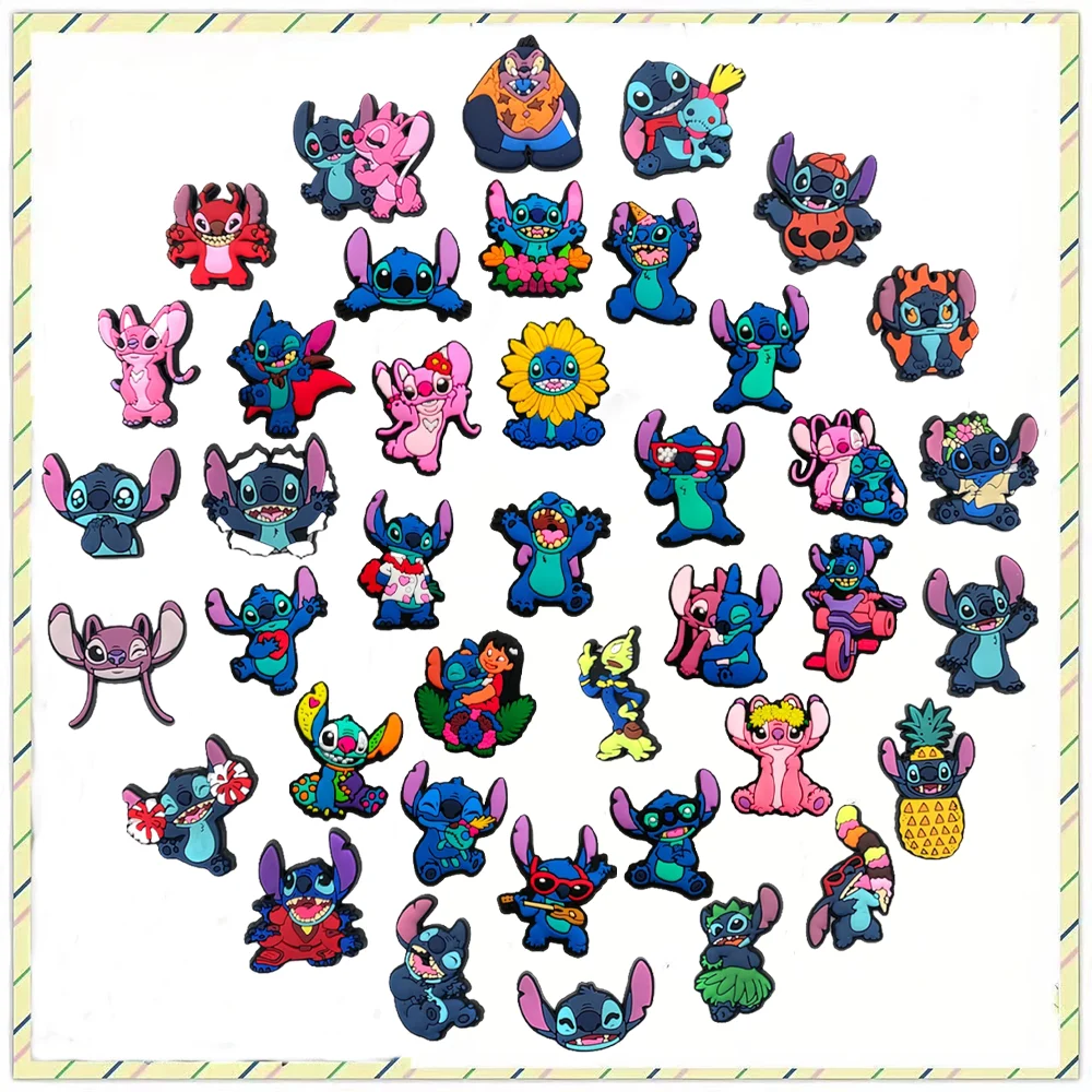 MINISO 1pcs cute Stitch cartoon figure DIY charms shoe Accessories buckle clogs sandals decoration kids gifts
MINISO 1pcs cute Stitch cartoon figure DIY charms shoe Accessories buckle clogs sandals decoration kids gifts
