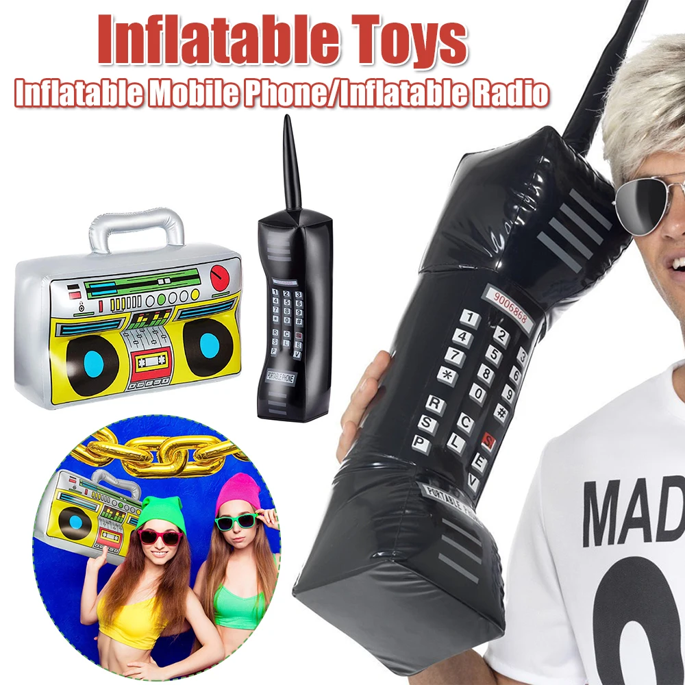 Inflatable Radio Mobile Phone 80s 90s Hip Hop Themed Party Decor Props Vintage Inflatable Phone Decorative Prop
Inflatable Radio Mobile Phone 80s 90s Hip Hop Themed Party Decor Props Vintage Inflatable Phone Decorative Prop