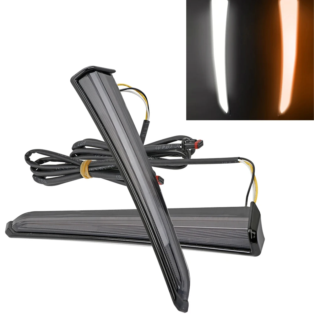 Motorcycle Black Lower Vented Leg Fairing LED Running Lights Turn Signal Lamp For 2014-2022 Harley Touring Electra Glide
Motorcycle Black Lower Vented Leg Fairing LED Running Lights Turn Signal Lamp For 2014-2022 Harley Touring Electra Glide