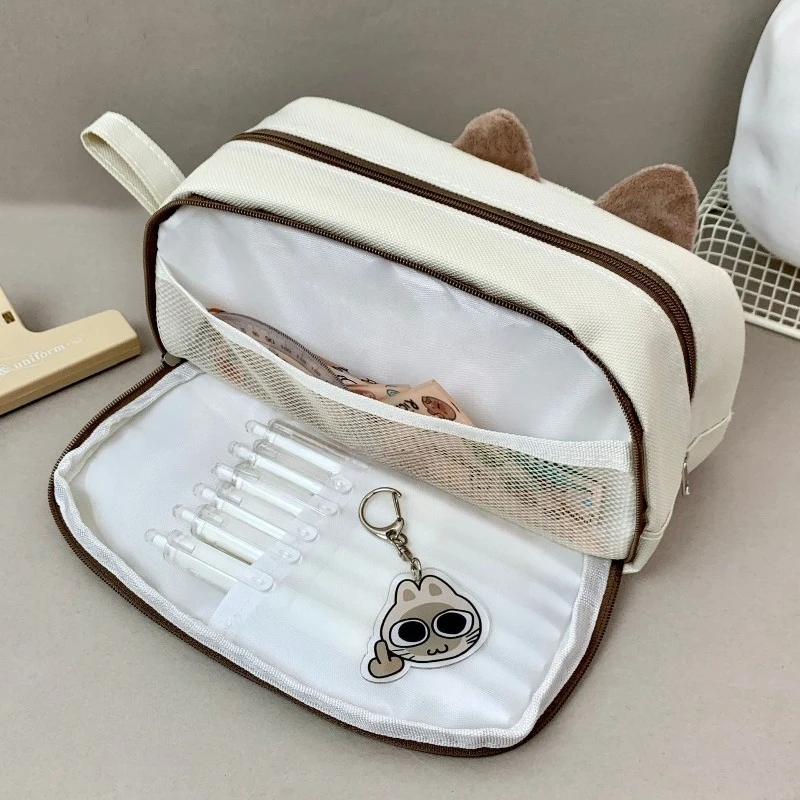 Большая вместительная милая сумка-карандаш с животным узором, ручки-органайзер, сумка для школьниц и мальчиков, эстетический студенческий чехол для хранения канцелярских принадлежностей
Большая вместительная милая сумка-карандаш с животным узором, ручки-органайзер, сумка для школьниц и мальчиков, эстетический студенческий чехол для хранения канцелярских принадлежностей