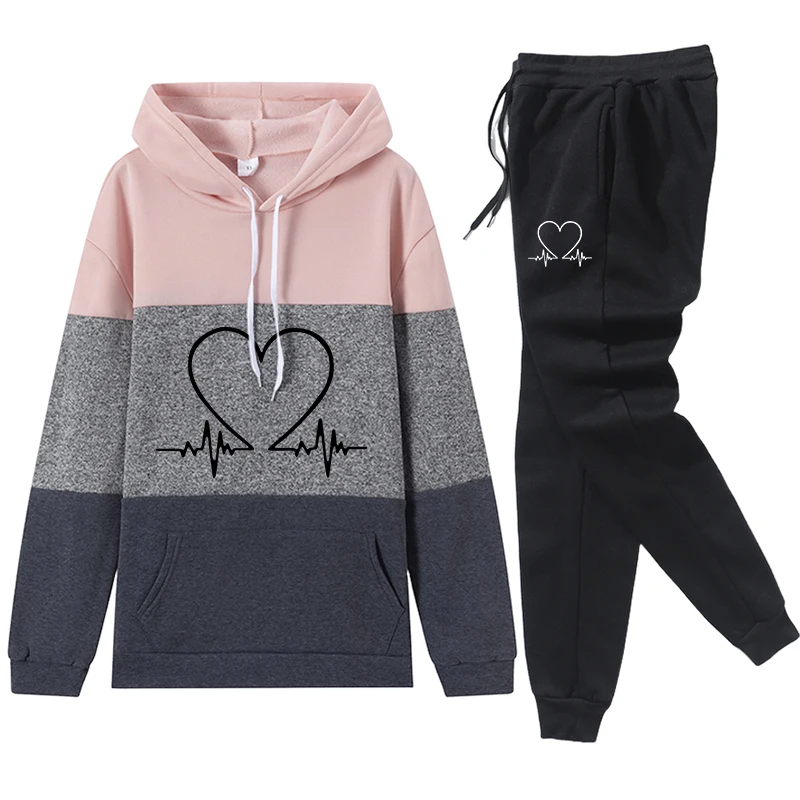 Female Fall Casual Tracksuit Set With Comfort Hoodie Sweatpants For Daily Sports Jogging Home Outdoor Activities Sportswear
Female Fall Casual Tracksuit Set With Comfort Hoodie Sweatpants For Daily Sports Jogging Home Outdoor Activities Sportswear