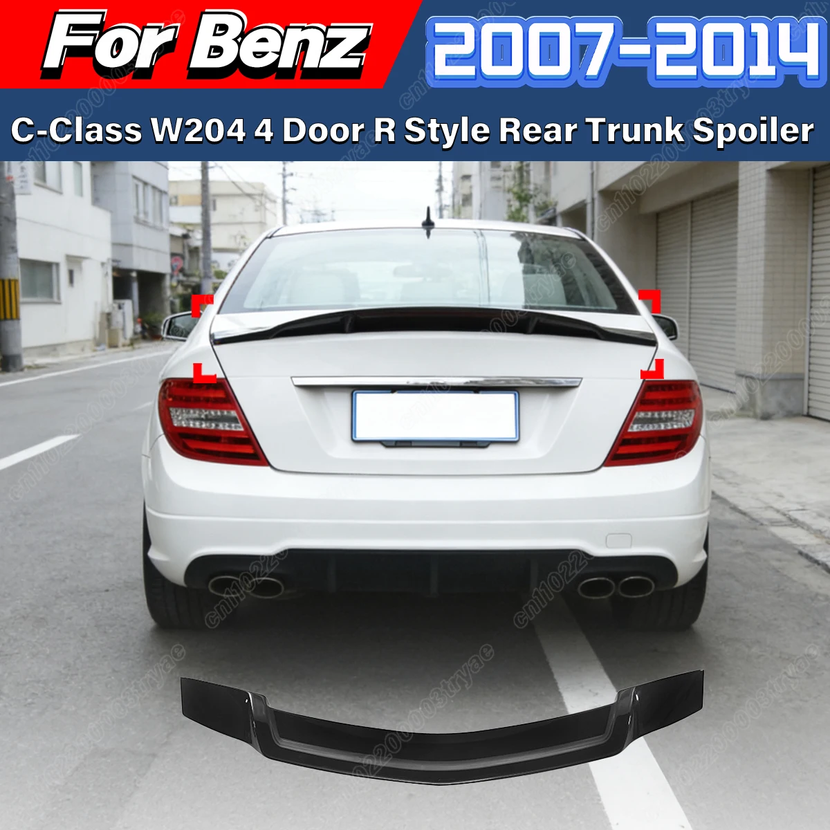 Спойлер-антикрыло R-стиль для багажника Mercedes-Benz C-Class W204 (4 двери, 2008-2014), комплект обвеса
Спойлер-антикрыло R-стиль для багажника Mercedes-Benz C-Class W204 (4 двери, 2008-2014), комплект обвеса