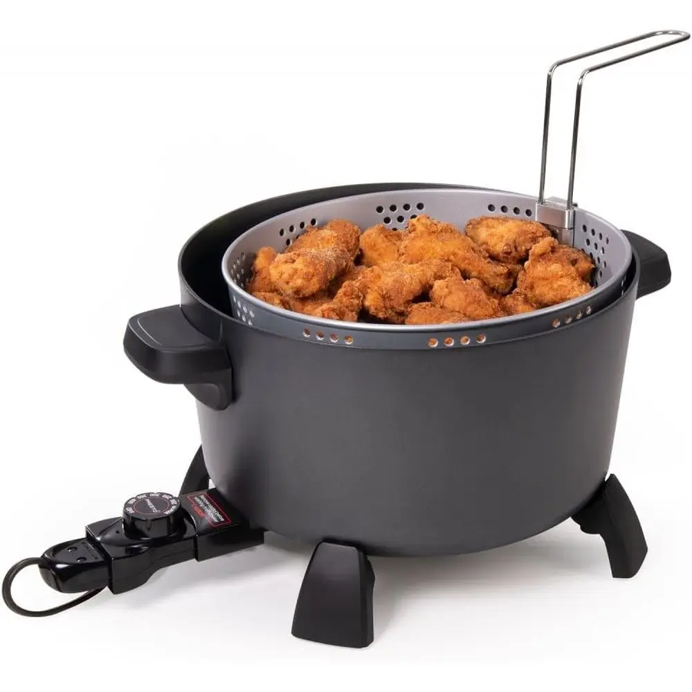 06009 10-Quart Kitchen Kettle XL Multi-Cooker, Steamer and Deep ryer, Black
06009 10-Quart Kitchen Kettle XL Multi-Cooker, Steamer and Deep ryer, Black
