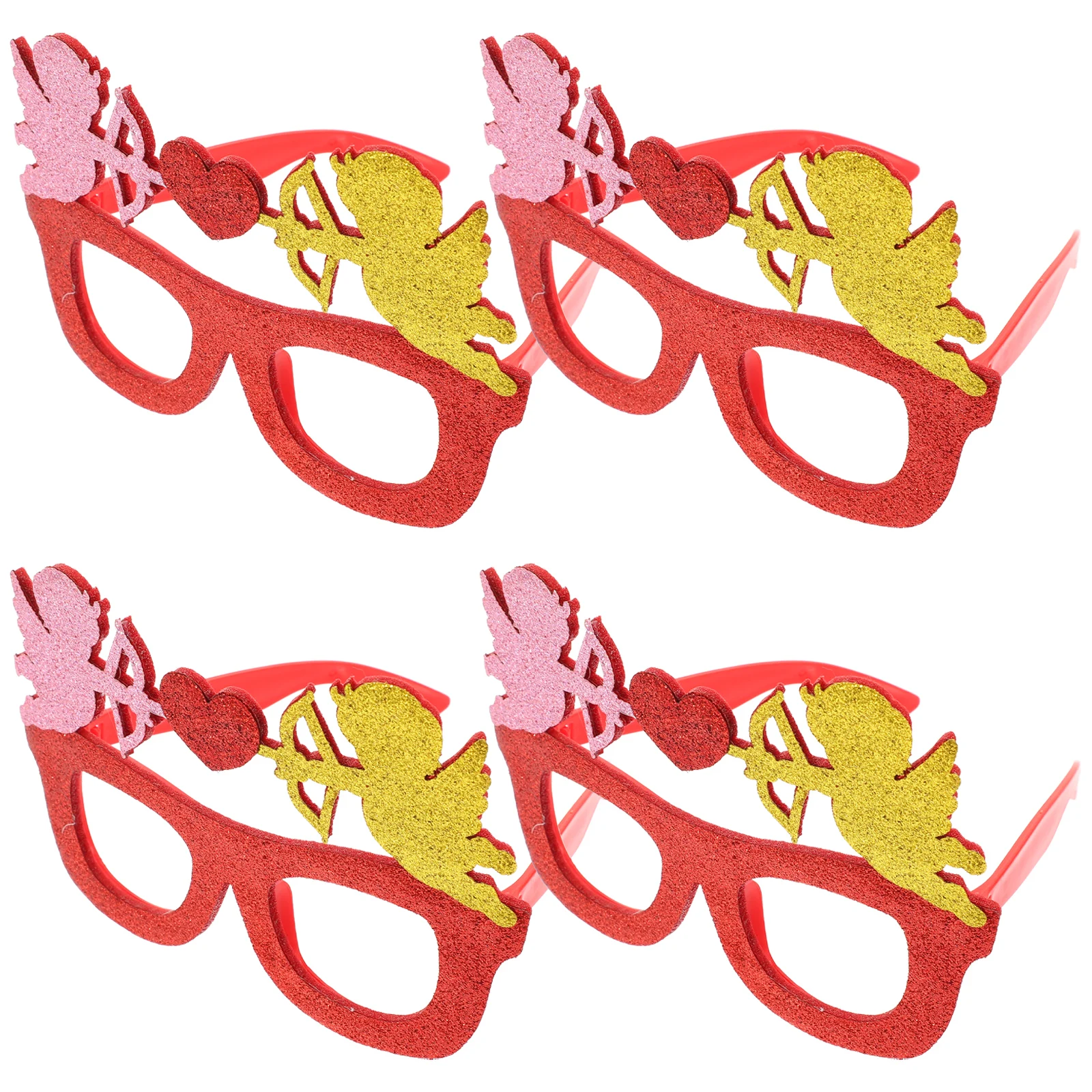 4 Pcs Heart Glasses Valentine's Day Party Accessories Lightweight Plastic Photo Booth Props Bridal Shower Fun Eyeglasses
4 Pcs Heart Glasses Valentine's Day Party Accessories Lightweight Plastic Photo Booth Props Bridal Shower Fun Eyeglasses