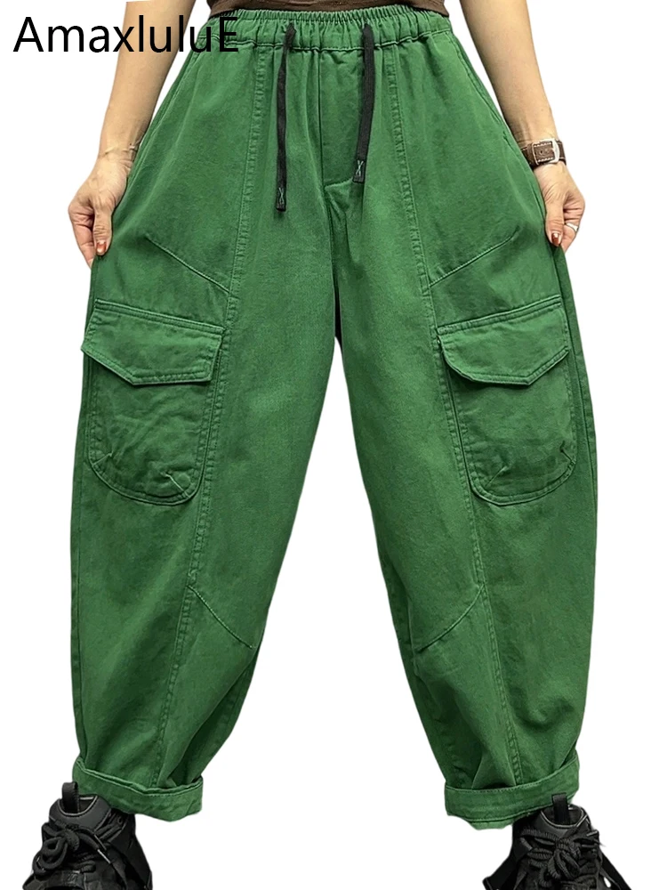 Amax LuluE, осенние женские повседневные брюки-шаровары в Корейском стиле, женские классические модные свободные винтажные однотонные брюки с эластичной резинкой на талии
Amax LuluE, осенние женские повседневные брюки-шаровары в Корейском стиле, женские классические модные свободные винтажные однотонные брюки с эластичной резинкой на талии