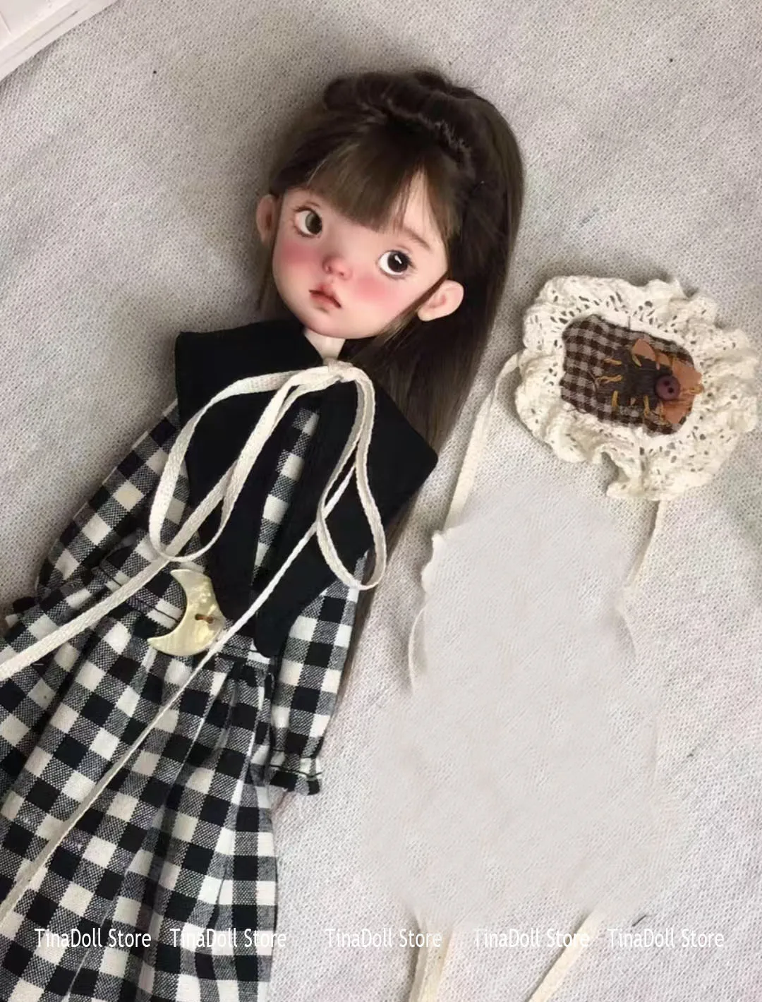 (TinaDoll Store) Landoudou Clothes set(Plaid long skirt/dickie/headwear/socks)for Landazz Landoudou/Blythe/ob22/ob24 Doll
(TinaDoll Store) Landoudou Clothes set(Plaid long skirt/dickie/headwear/socks)for Landazz Landoudou/Blythe/ob22/ob24 Doll