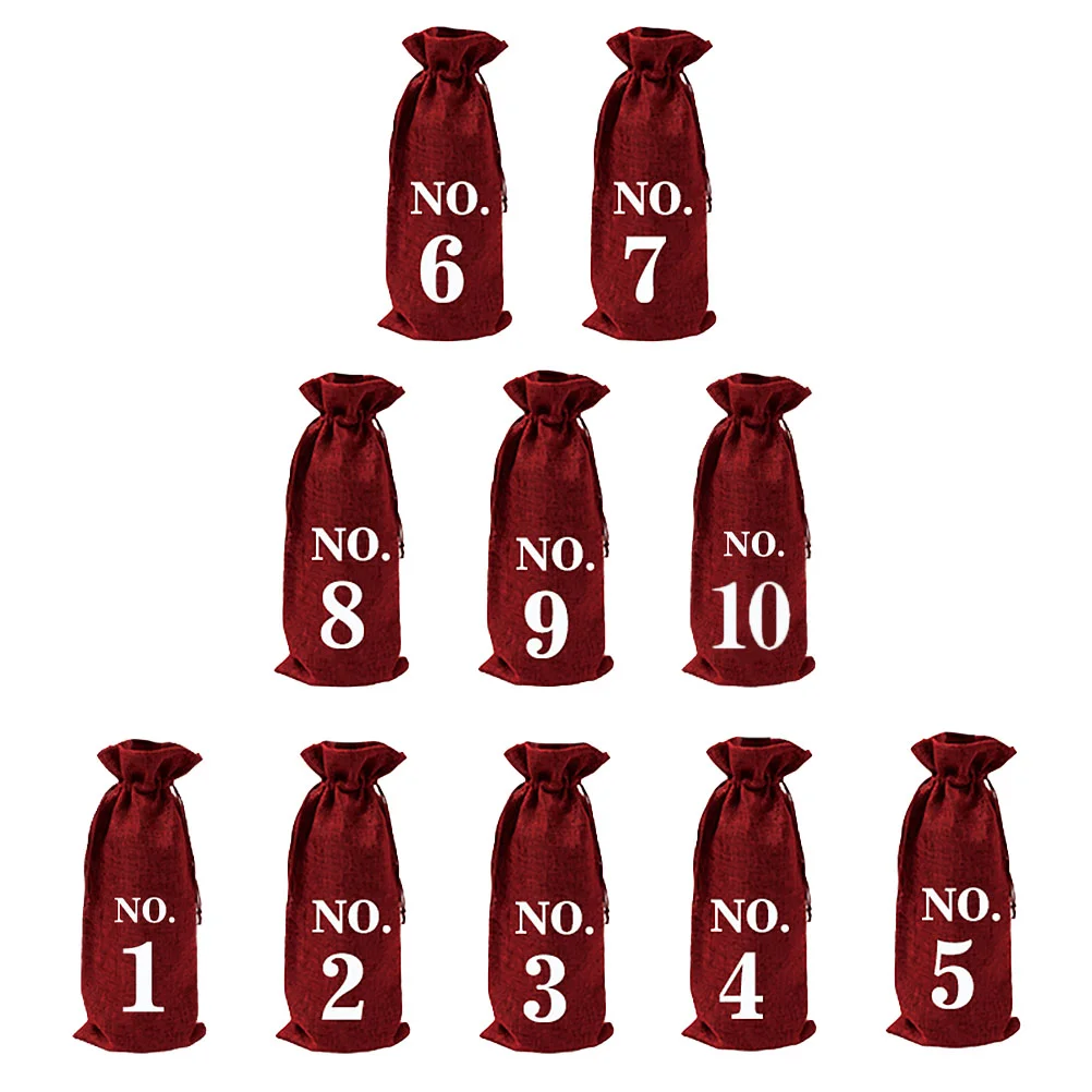 10 Pcs Burlap Bag Gifts for Christmas Holiday Blind Tasting Bags Wrap Jute Drawstring Bottle
10 Pcs Burlap Bag Gifts for Christmas Holiday Blind Tasting Bags Wrap Jute Drawstring Bottle