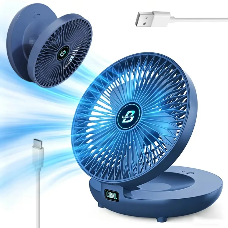 Wall Mounted Fan No Drilling Wireless Rechargeable Desktop Table Fan Folding Electric Cooling Fan with 3 Speed Angle Adjustable
Wall Mounted Fan No Drilling Wireless Rechargeable Desktop Table Fan Folding Electric Cooling Fan with 3 Speed Angle Adjustable