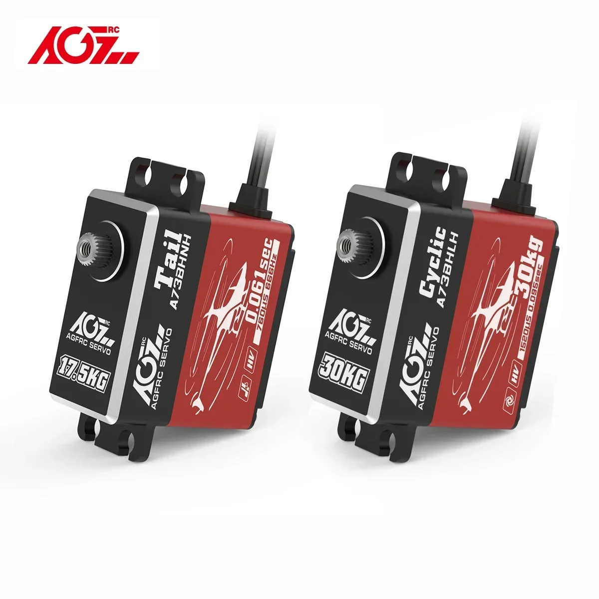 AGFRC A73BHN-H Tail 17.5KG A73BHL-H Cyclic 30KG HV High Torque Steel Gear Brushless Digital Servo For 450-700 Class RC Helicopte
AGFRC A73BHN-H Tail 17.5KG A73BHL-H Cyclic 30KG HV High Torque Steel Gear Brushless Digital Servo For 450-700 Class RC Helicopte