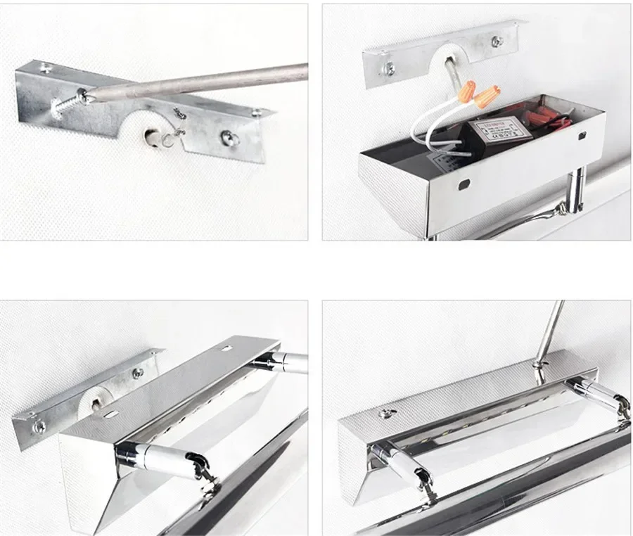 5 Вт 45 см светодиодный зеркальный светильник для ванной комнаты AC220V, вращение на 360 градусов, настенные бра, водонепроницаемые современные настенные светильники для ванной комнаты
5 Вт 45 см светодиодный зеркальный светильник для ванной комнаты AC220V, вращение на 360 градусов, настенные бра, водонепроницаемые современные настенные светильники для ванной комнаты