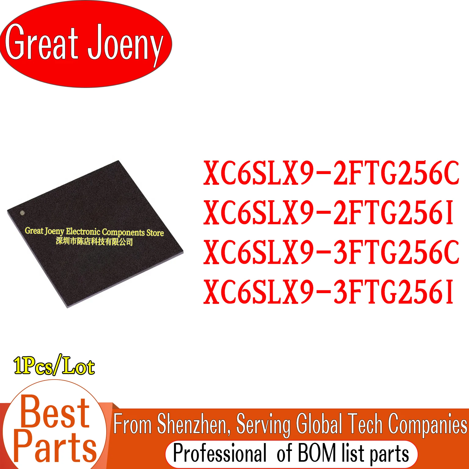 100% New Original XC6SLX9 XC6SLX9-2FTG256C XC6SLX9-2FTG256I XC6SLX9-3FTG256C XC6SLX9-3FTG256I IC Chipset BGA-256
100% New Original XC6SLX9 XC6SLX9-2FTG256C XC6SLX9-2FTG256I XC6SLX9-3FTG256C XC6SLX9-3FTG256I IC Chipset BGA-256