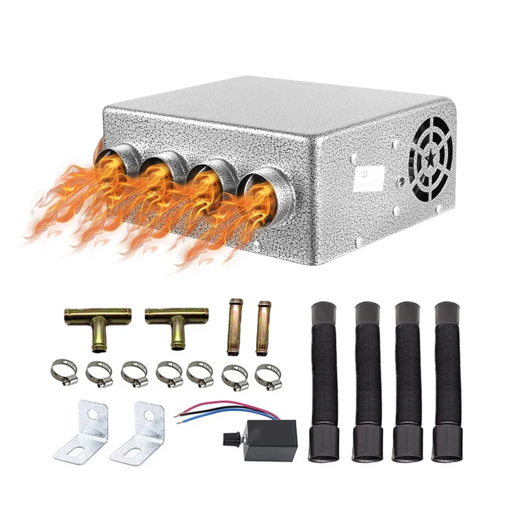 12V/24V Car Compact Auxiliary Heater For Defroster Defogging Cooler Dryer With 4-hole Air Outlet Winter Car Accessories
12V/24V Car Compact Auxiliary Heater For Defroster Defogging Cooler Dryer With 4-hole Air Outlet Winter Car Accessories