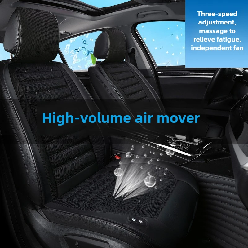 Summer Car Ventilation Massage Seat Cushion 12V 24V Cooling 3 Fan-Driven Breathable Cooling Pad Backrest Car Vent Fan
Summer Car Ventilation Massage Seat Cushion 12V 24V Cooling 3 Fan-Driven Breathable Cooling Pad Backrest Car Vent Fan