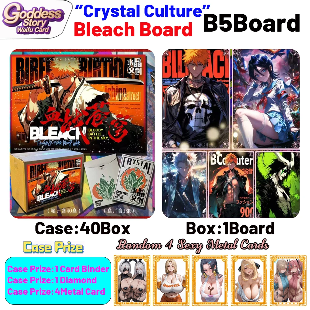 Crystal Cultural Creation "Xuezhancangquong" Bleach Colored Paper Wave 1 Anime Cards Boster Box Birthday Gifts for Boys and Girl
Crystal Cultural Creation "Xuezhancangquong" Bleach Colored Paper Wave 1 Anime Cards Boster Box Birthday Gifts for Boys and Girl