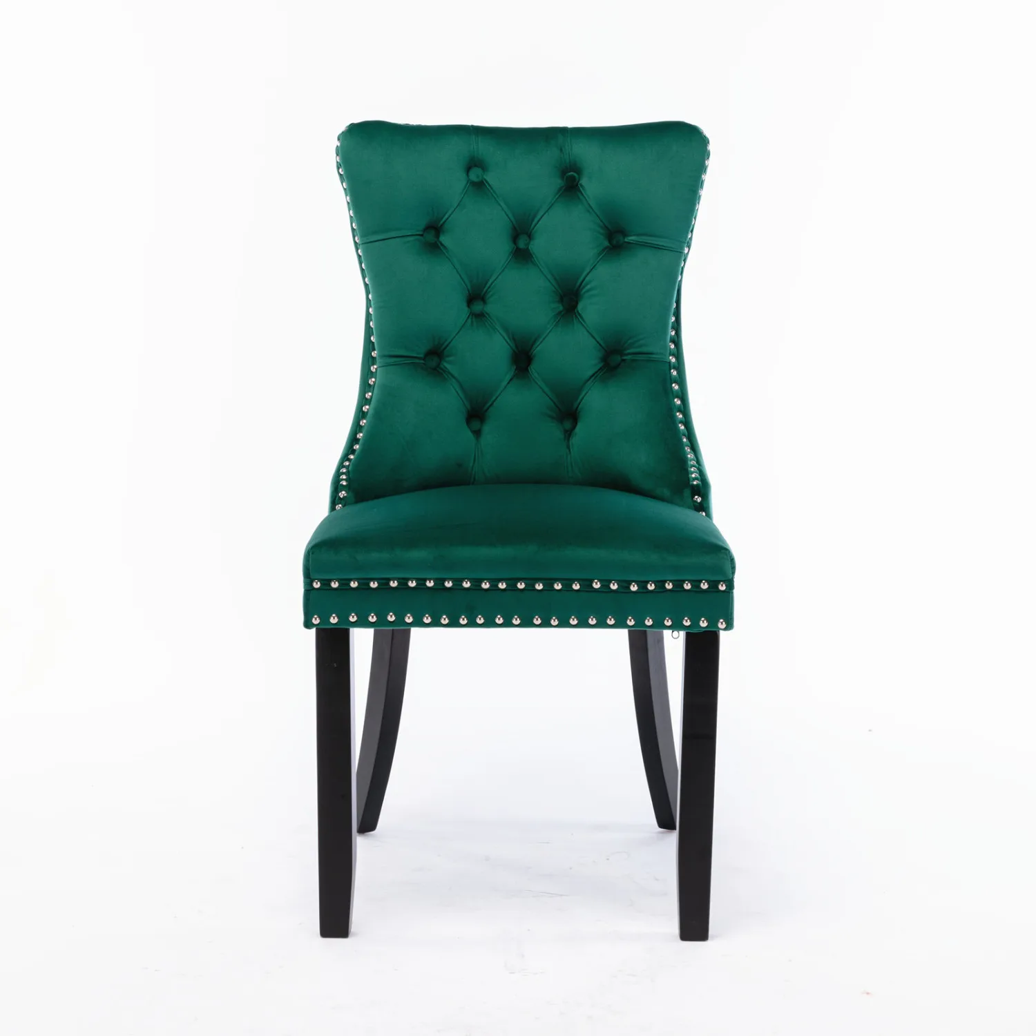 Nikki Collection Modern, High-end Tufted Solid Wood Contemporary Velvet Upholstered Dining Chair with Wood Legs Nailhead Trim 2-
Nikki Collection Modern, High-end Tufted Solid Wood Contemporary Velvet Upholstered Dining Chair with Wood Legs Nailhead Trim 2-