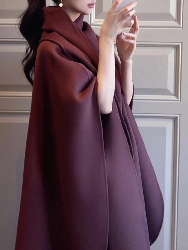 Trendy Big Long Cape For Women Solid Color Wool Coats Shawl Female High End Winter Clothes 2025 New Luxury 2DB1256
Trendy Big Long Cape For Women Solid Color Wool Coats Shawl Female High End Winter Clothes 2025 New Luxury 2DB1256