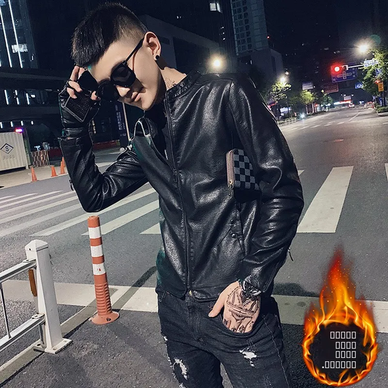 Slim Fit Fce Lined Biker Jaet Men's XS Size Faionable Leather Coat Youthful Casual Sle Autumn Zipper Closure C...
Slim Fit Fce Lined Biker Jaet Men's XS Size Faionable Leather Coat Youthful Casual Sle Autumn Zipper Closure C...