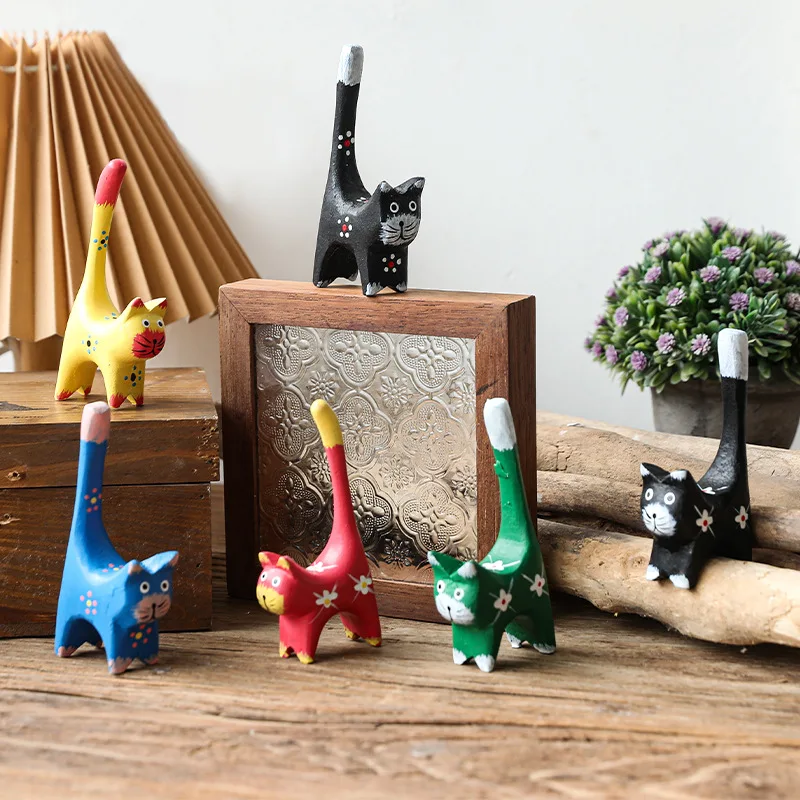 6pcs Cat Ornaments Scandinavian Simple Cute Home Decor Living Room Desktop Bedroom Decorative Wooden Crafts Pottery Decoration
6pcs Cat Ornaments Scandinavian Simple Cute Home Decor Living Room Desktop Bedroom Decorative Wooden Crafts Pottery Decoration