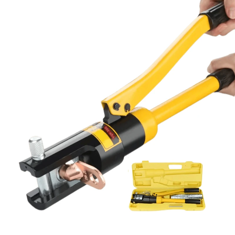 Ручной гидравлический обжимной инструмент, щипцы для обжима стальных наконечников для сжатия кабеля, давление 16-300 мм для кабельных наконечников YQK-300
Ручной гидравлический обжимной инструмент, щипцы для обжима стальных наконечников для сжатия кабеля, давление 16-300 мм для кабельных наконечников YQK-300