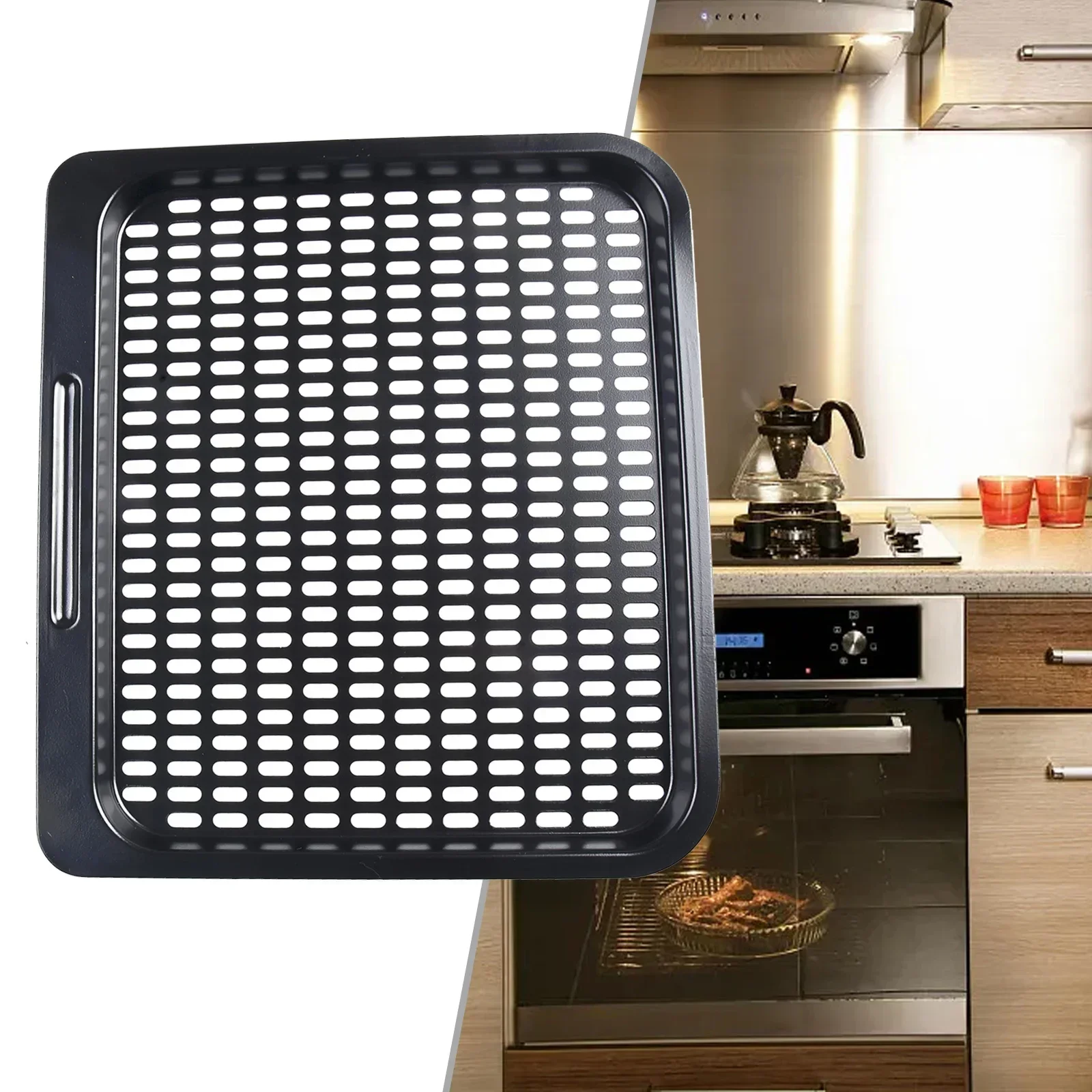 Practical Cooking Tray Baking Plate Carbon Steel Detachable For Air Fryer Oven Kitchen Accessories Replacement
Practical Cooking Tray Baking Plate Carbon Steel Detachable For Air Fryer Oven Kitchen Accessories Replacement