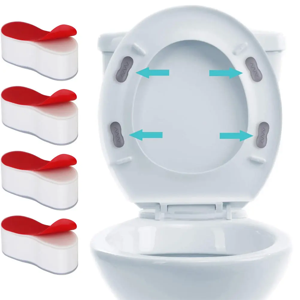4pcs Toilet Seat Gasket Durable Safe Simple Design Practical Self Adhesive Pad Antislip Bumper Protective Household
4pcs Toilet Seat Gasket Durable Safe Simple Design Practical Self Adhesive Pad Antislip Bumper Protective Household