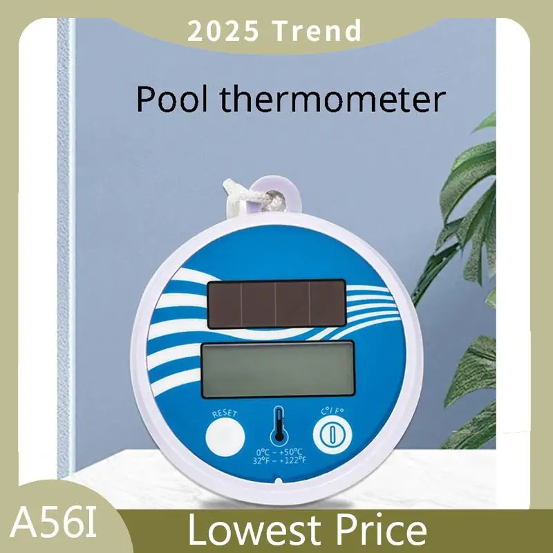 A56I Top Floating Digital Pool Thermometer Solar Powered Outdoor Pool Thermometer Waterproof LCD Display Spa Thermometer
A56I Top Floating Digital Pool Thermometer Solar Powered Outdoor Pool Thermometer Waterproof LCD Display Spa Thermometer
