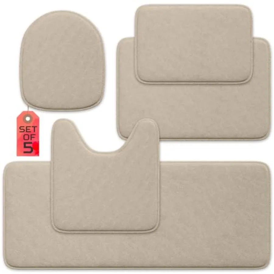 Bathroom Rug - Memory Foam Bath Mats Non-Slip Ultra-Soft Water Absorbent Machine Washable Bathroom Rugs
Bathroom Rug - Memory Foam Bath Mats Non-Slip Ultra-Soft Water Absorbent Machine Washable Bathroom Rugs