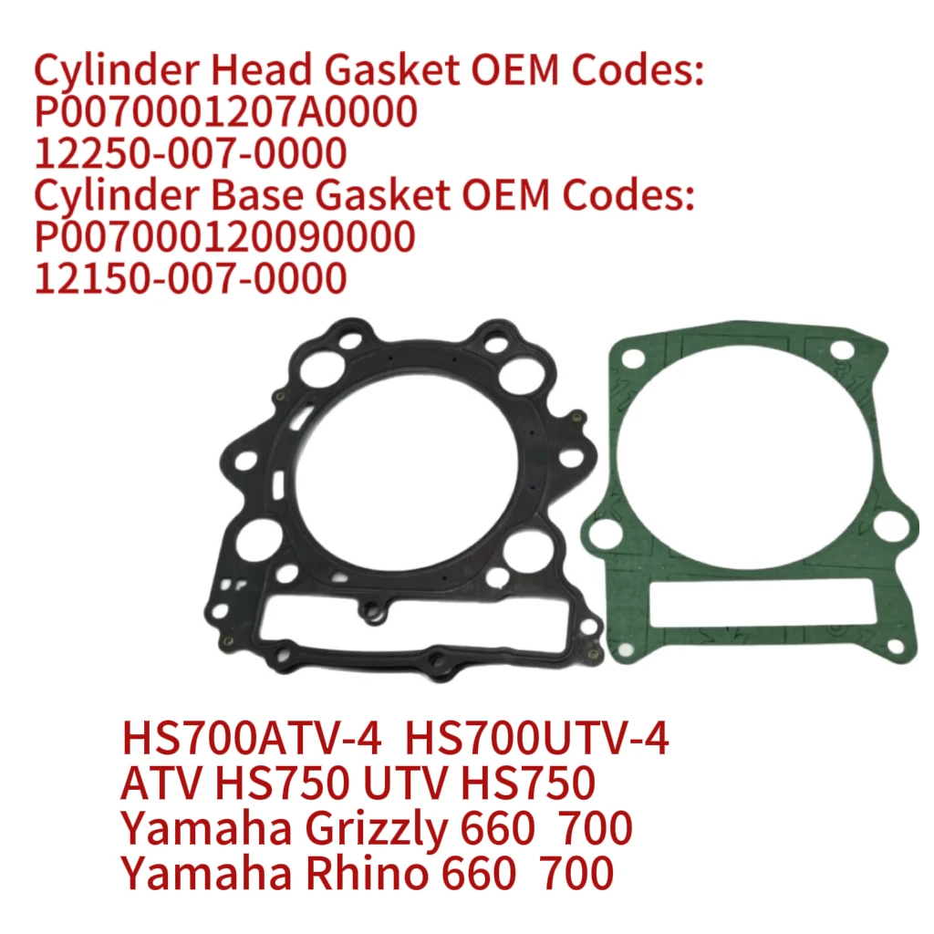 Cylinder Block Head Gasket Set Fit for HISUN HS700 750 ATV UTV OEM 12150-007-0000 12250-007-0000
Cylinder Block Head Gasket Set Fit for HISUN HS700 750 ATV UTV OEM 12150-007-0000 12250-007-0000