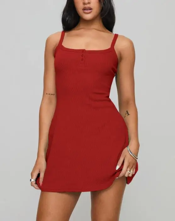 Spring and summer sexy hot girl high-end suspender dress, women's waist cinching temperament slim fit A-line dress
Spring and summer sexy hot girl high-end suspender dress, women's waist cinching temperament slim fit A-line dress