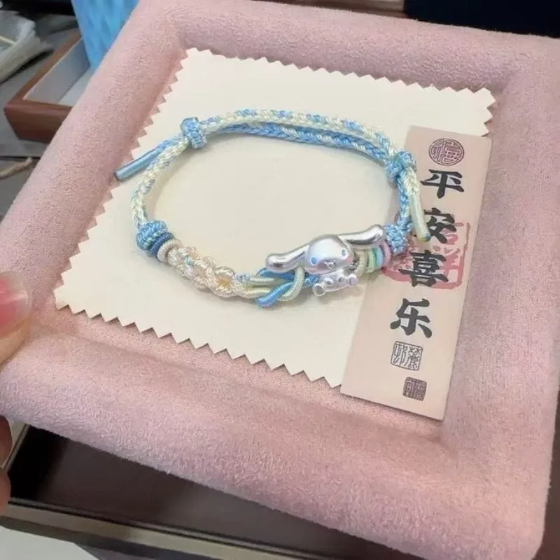 Sanrio peripheral sterling silver accessories bracelet big eared dog 999 hand-woven sterling silver good luck birthday gift
Sanrio peripheral sterling silver accessories bracelet big eared dog 999 hand-woven sterling silver good luck birthday gift