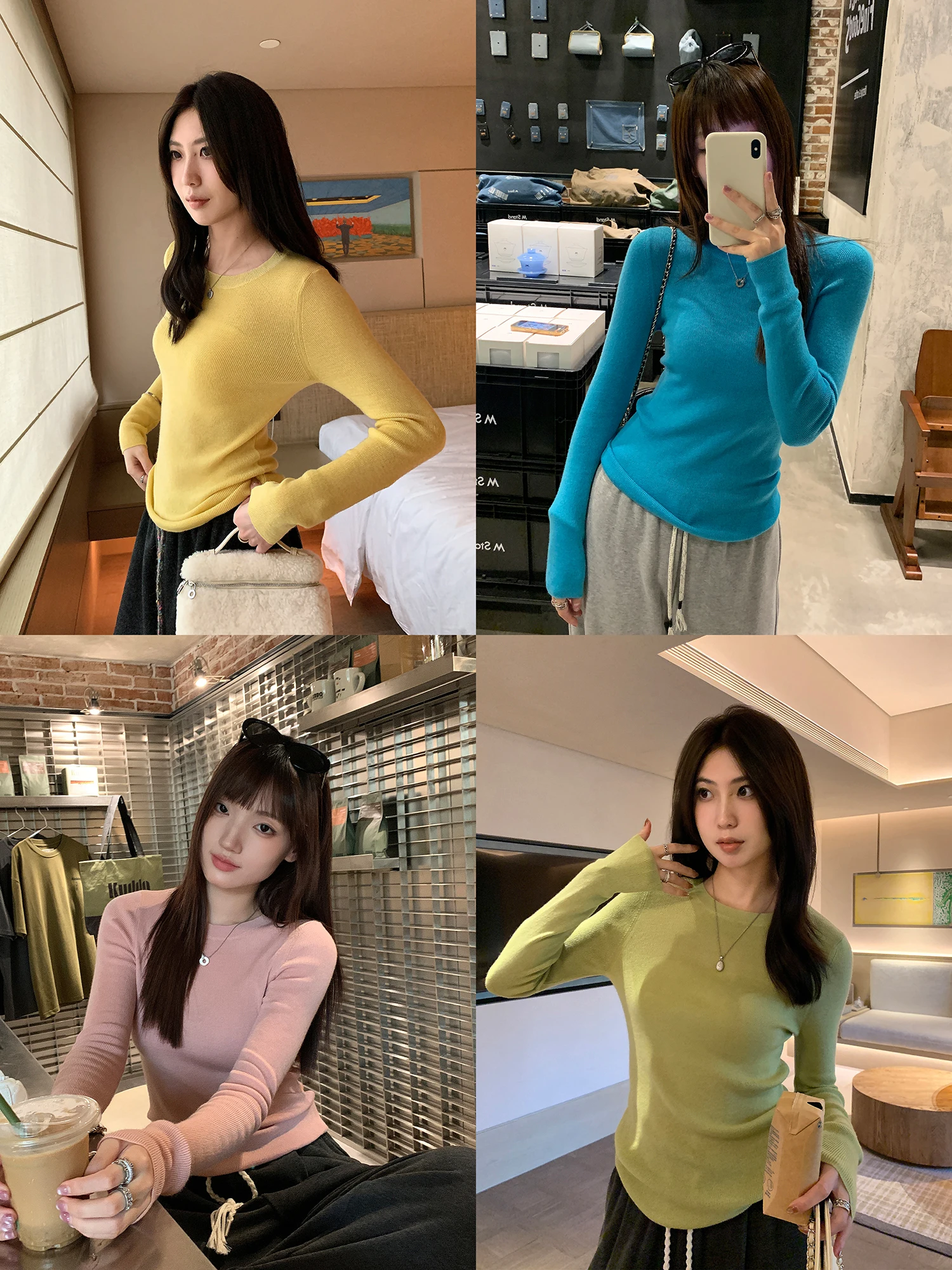 Женский тонкий базовый топ из шерстяной смеси, облегающий, с длинным рукавом, круглым вырезом, винтажный стиль, стандартная длина
Женский тонкий базовый топ из шерстяной смеси, облегающий, с длинным рукавом, круглым вырезом, винтажный стиль, стандартная длина