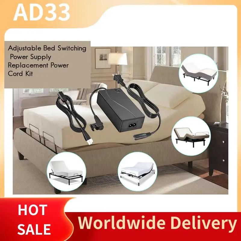 Top Deals Adjustable Bed Base Power Supply Adapter,Electric Bed Power Supply Replacement Power Cord Kit US Plug
Top Deals Adjustable Bed Base Power Supply Adapter,Electric Bed Power Supply Replacement Power Cord Kit US Plug