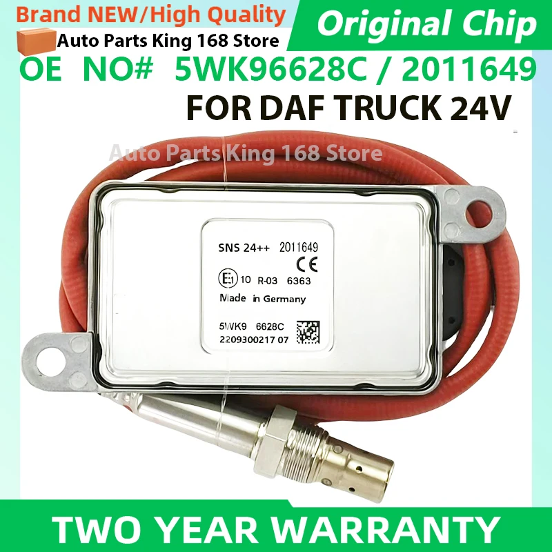 5WK96628C 2011649 Original New Nitrogen Oxide Sensor Nox Sensor 24V For Exhaust Systems Gas DAF Truck CF75 CF85 XF105 XF 1836060
5WK96628C 2011649 Original New Nitrogen Oxide Sensor Nox Sensor 24V For Exhaust Systems Gas DAF Truck CF75 CF85 XF105 XF 1836060