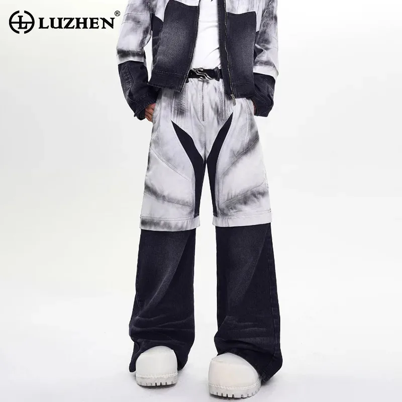 LUZHEN 2025 New Fashion Color Contrast Ink Ejection Tie-dyed Straight Jeans Men's Original Streetwear Loose Denim Pants JY3673
LUZHEN 2025 New Fashion Color Contrast Ink Ejection Tie-dyed Straight Jeans Men's Original Streetwear Loose Denim Pants JY3673