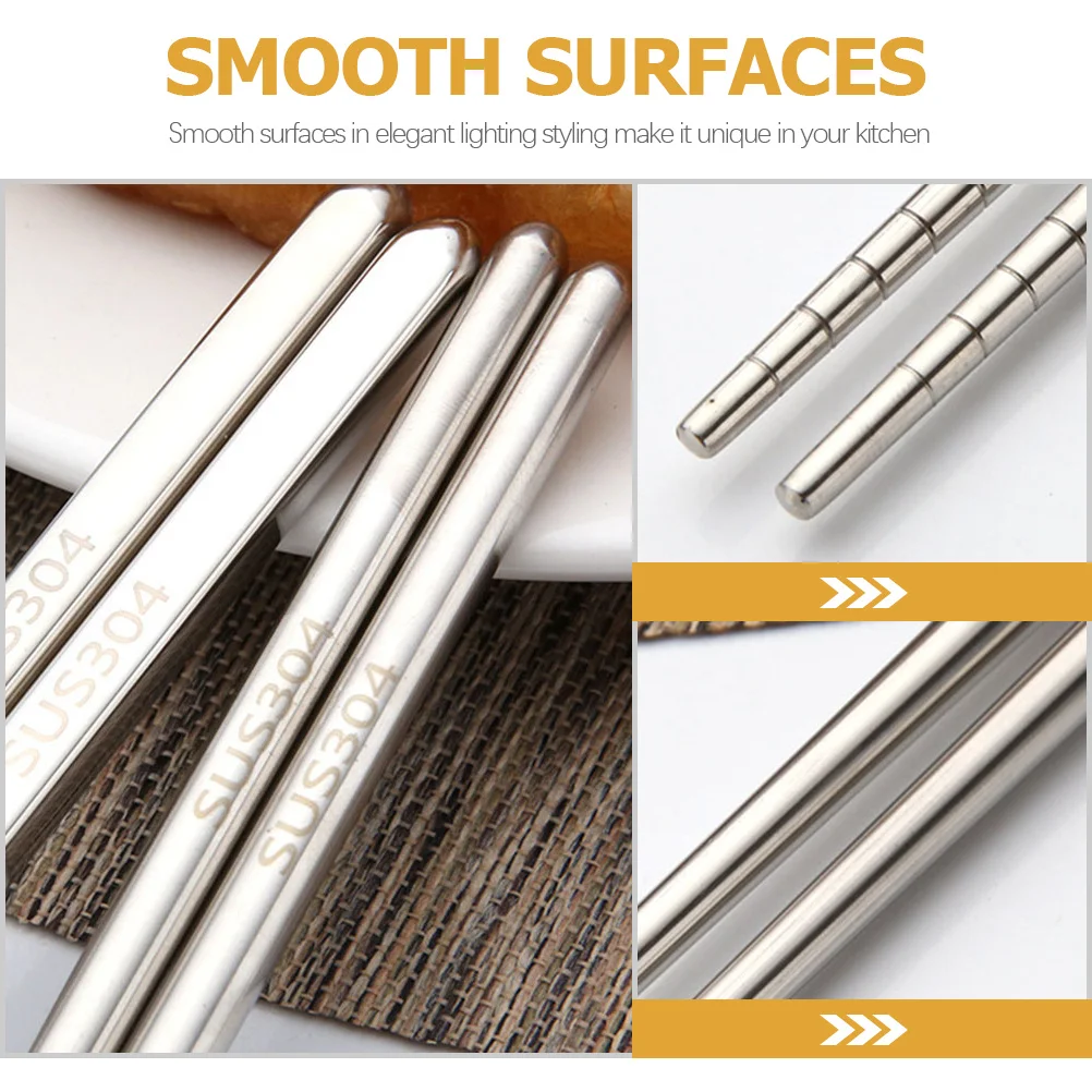 2Pairs Heat Insulation Anti-Slip Chopsticks Extra Long Stainless Steel Cooking Frying Hot Pot Noodles Kitchen Use Comfortable
2Pairs Heat Insulation Anti-Slip Chopsticks Extra Long Stainless Steel Cooking Frying Hot Pot Noodles Kitchen Use Comfortable