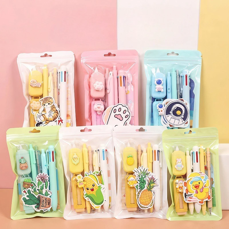 8PCS/Set Cute Student Stationery Combo Kawaii Cat Paw Pencil Set with Gel Pen Correction Tape Eraser Sticky Notes Gift for Kids
8PCS/Set Cute Student Stationery Combo Kawaii Cat Paw Pencil Set with Gel Pen Correction Tape Eraser Sticky Notes Gift for Kids