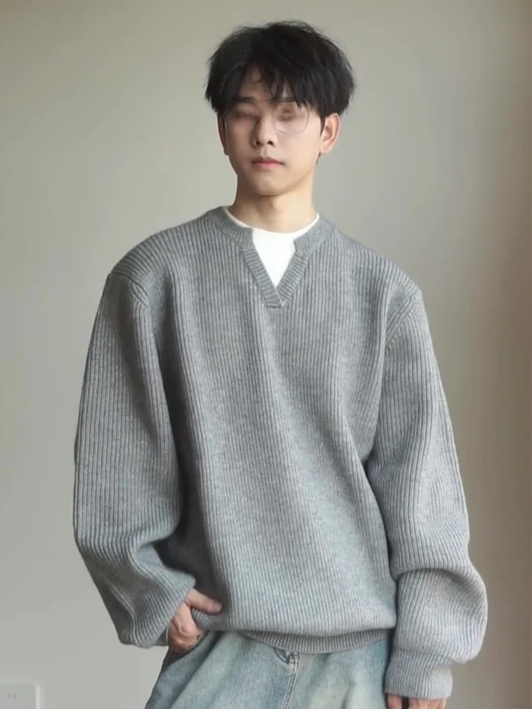 ay American Sle Fake Two-Piece Knitwear Men's V-Ne Loose Fit CleanFit Jaet Lazy Sle Autumn Winter High-End Feeling
ay American Sle Fake Two-Piece Knitwear Men's V-Ne Loose Fit CleanFit Jaet Lazy Sle Autumn Winter High-End Feeling