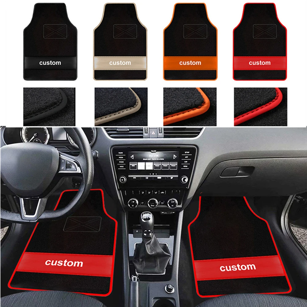 4PCS Car Floor Mats Custom Logo Text for HYUNDAI i10 i20 i30 i40 ix25 ix35 ix45 Creta Accent Solaris Car Interior Accessories
4PCS Car Floor Mats Custom Logo Text for HYUNDAI i10 i20 i30 i40 ix25 ix35 ix45 Creta Accent Solaris Car Interior Accessories