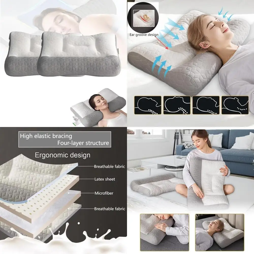 Ergonomic Memory Foam Pillow for Neck and Shoulder Support, Alleviating Strain and Pain Relief for Sleeping
Ergonomic Memory Foam Pillow for Neck and Shoulder Support, Alleviating Strain and Pain Relief for Sleeping