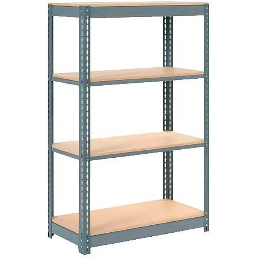 Gray Heavy-Duty Industrial Shelving, 36W x 24D x 72H, 4-Tier Wood Deck
Gray Heavy-Duty Industrial Shelving, 36W x 24D x 72H, 4-Tier Wood Deck