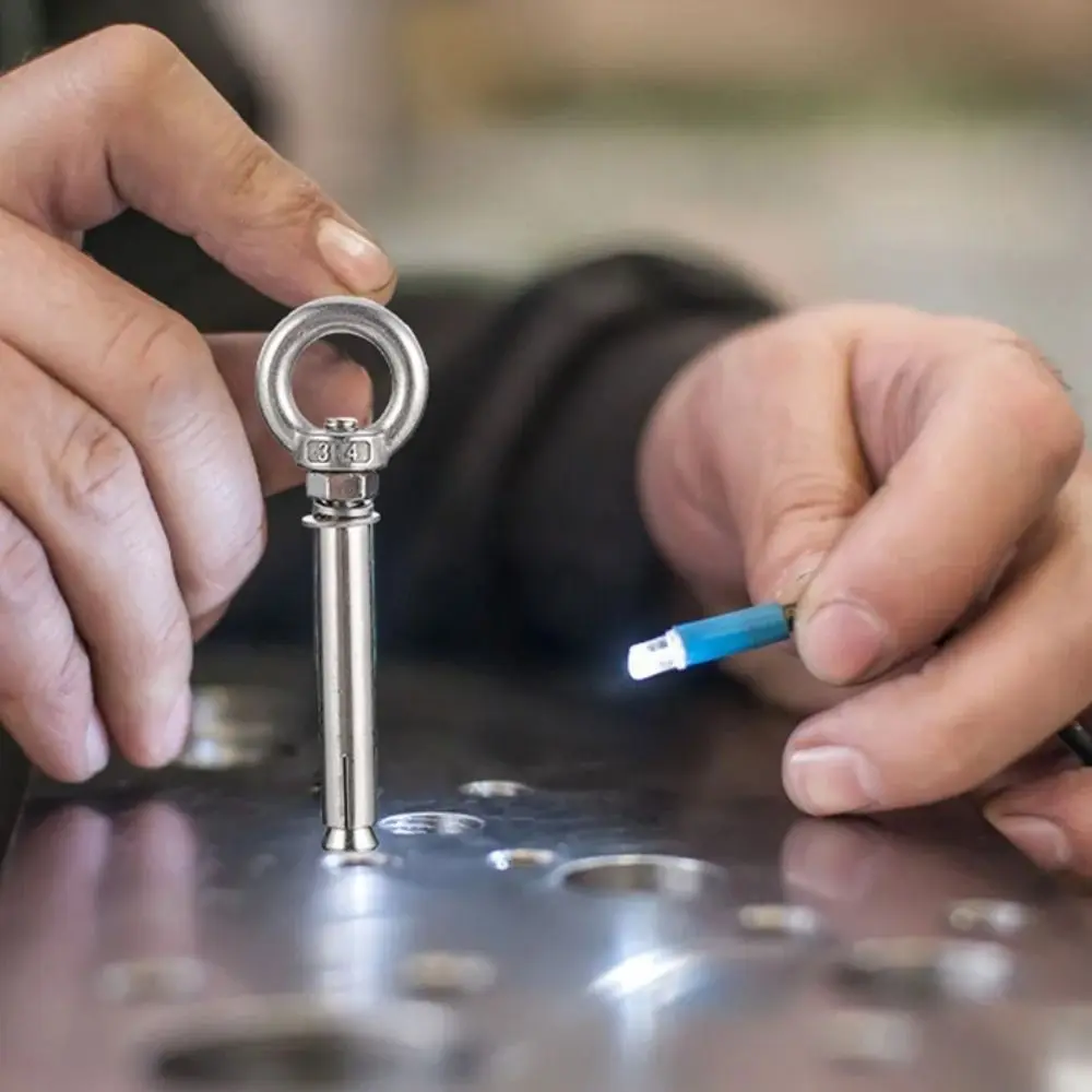 With Ring 304 Stainless Steel Expansion Bolts Silver Ring Closed Hook Eye Screws Long Universal Telescopic Expansion Screws
With Ring 304 Stainless Steel Expansion Bolts Silver Ring Closed Hook Eye Screws Long Universal Telescopic Expansion Screws